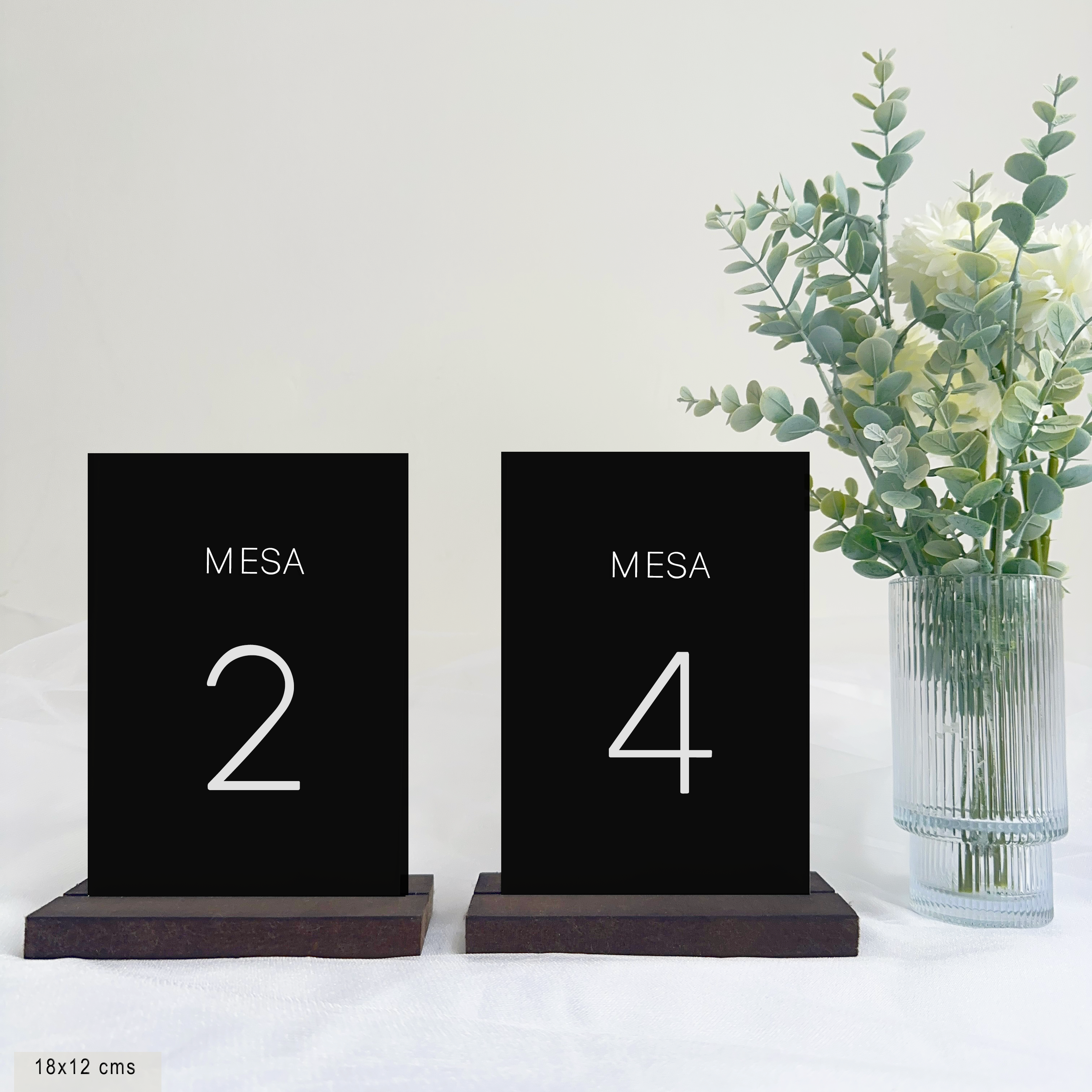 Número para mesa de boda elegante, number table wedding